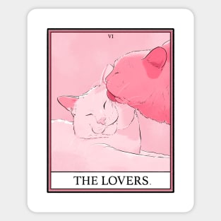 Lovers Cat Tarot Sticker